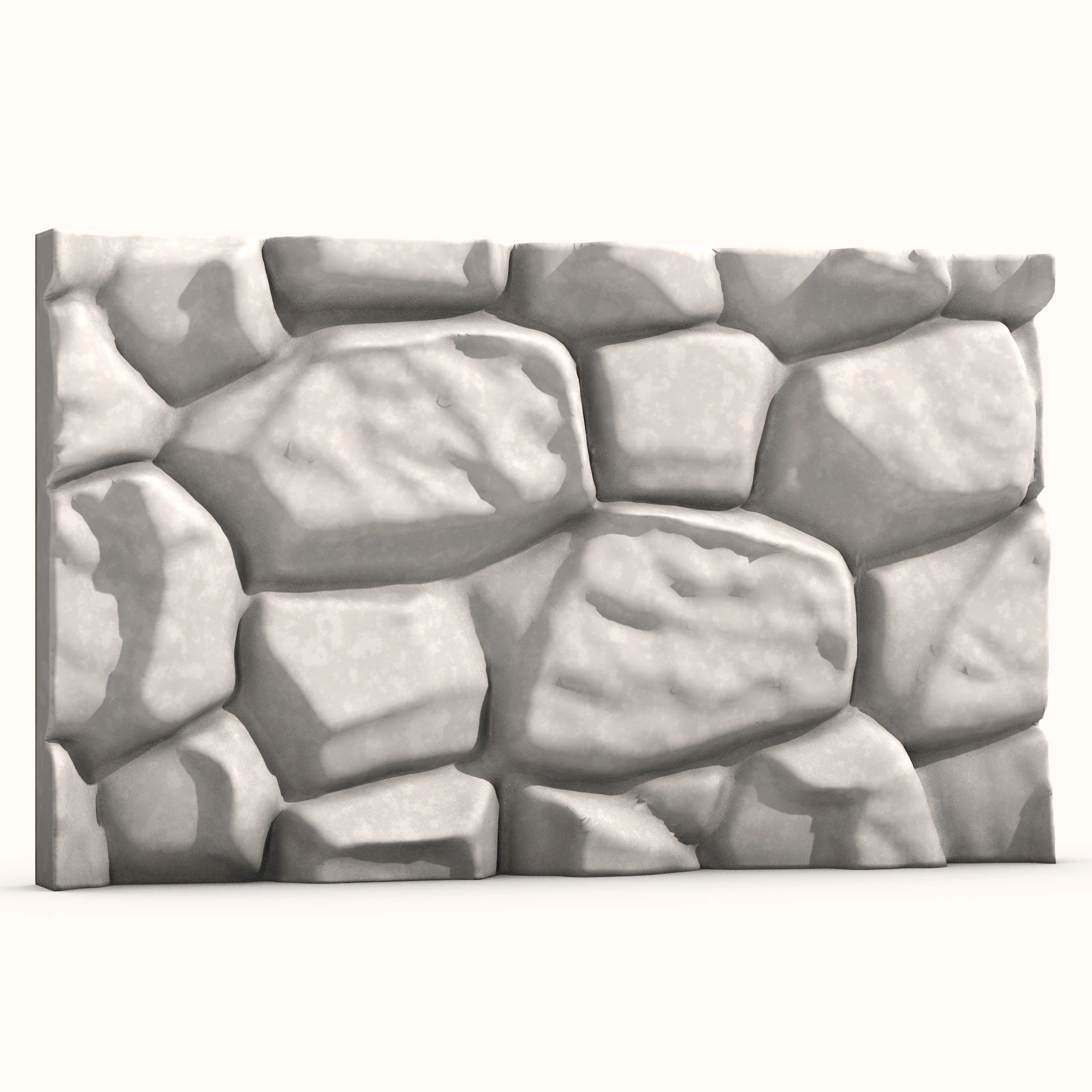 Stone Wall 066 3D Model .c4d .max .obj .3ds .fbx .stl .blend