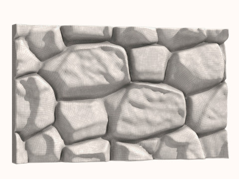 Stone Wall 066 3D Модель