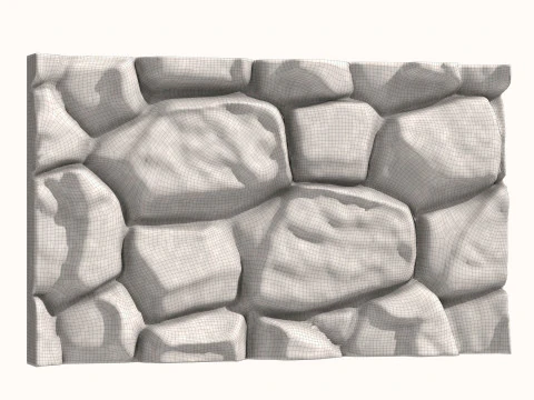 Stone Wall 066 3D Model