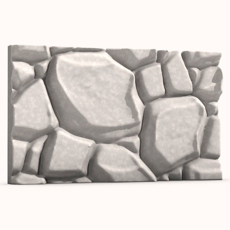 Stone Wall 068 3D Model .c4d .max .obj .3ds .fbx .stl .blend 