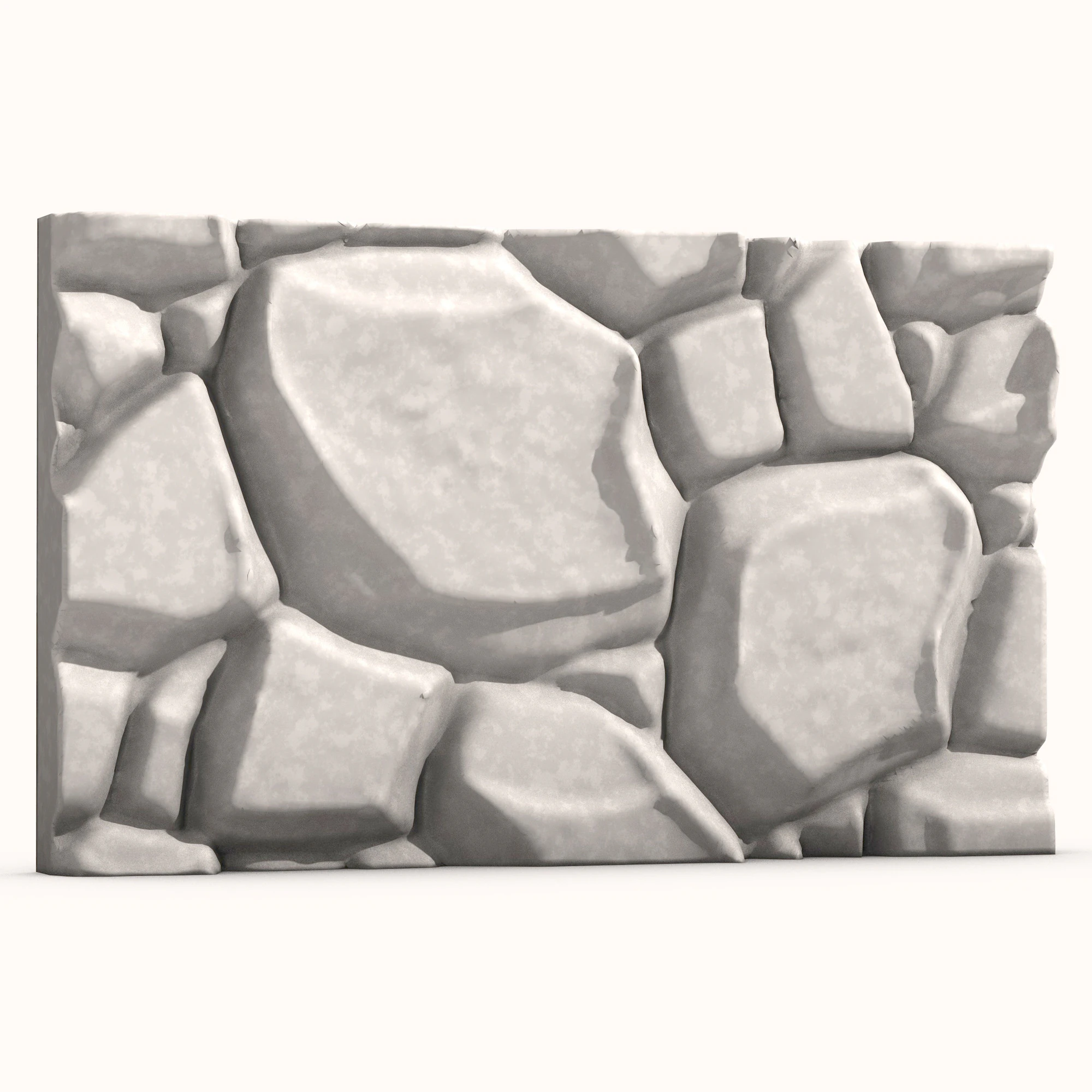 Stone Wall 068 3D Model .c4d .max .obj .3ds .fbx .stl .blend 