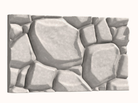 Stone Wall 068 3D Model