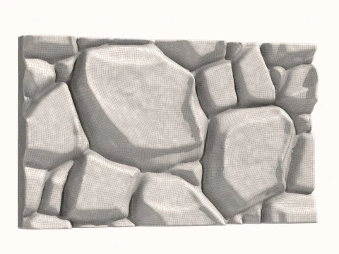 Stone Wall 068 3D Model