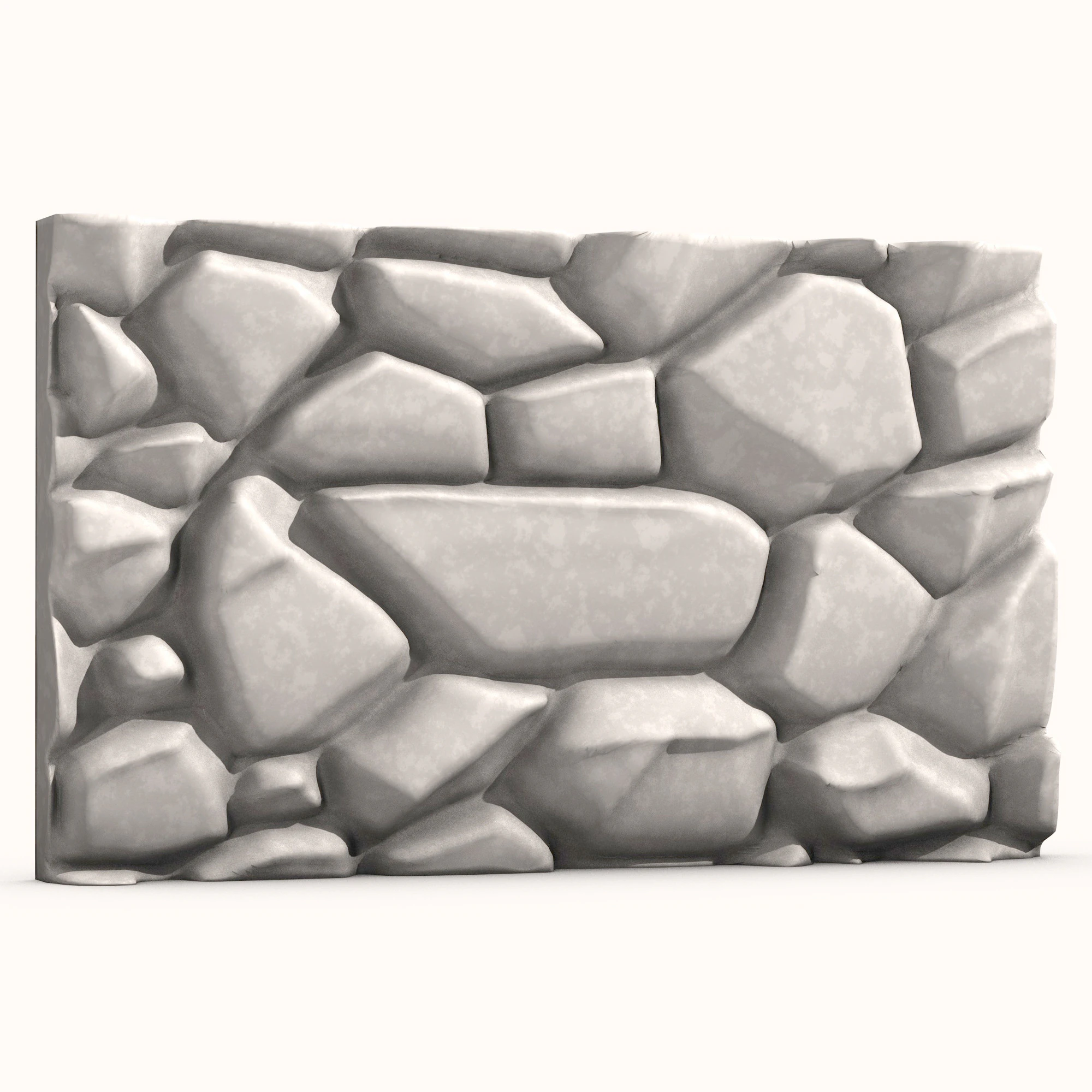 Stone Wall 069 3D Model .c4d .max .obj .3ds .fbx .stl .blend 