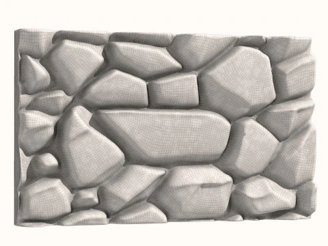 Stone Wall 069 3D Model