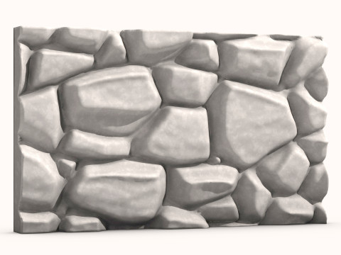 Stone Wall 070 Model 3D