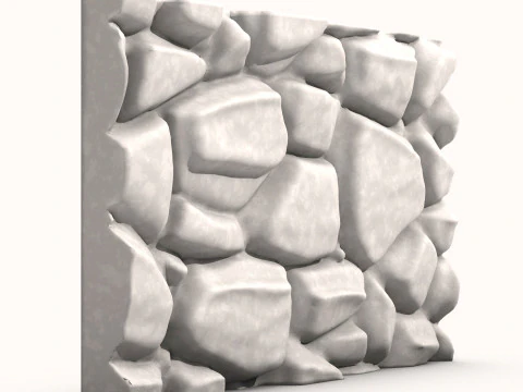 Кам'яна стіна 070 3D Модель