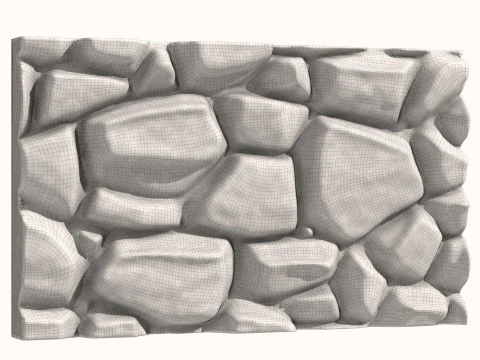 Кам'яна стіна 070 3D Модель