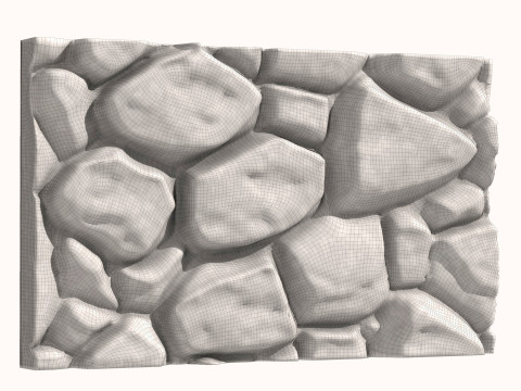 Stone Wall 071 3D Model