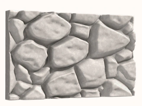 Stone Wall 071 3D Model