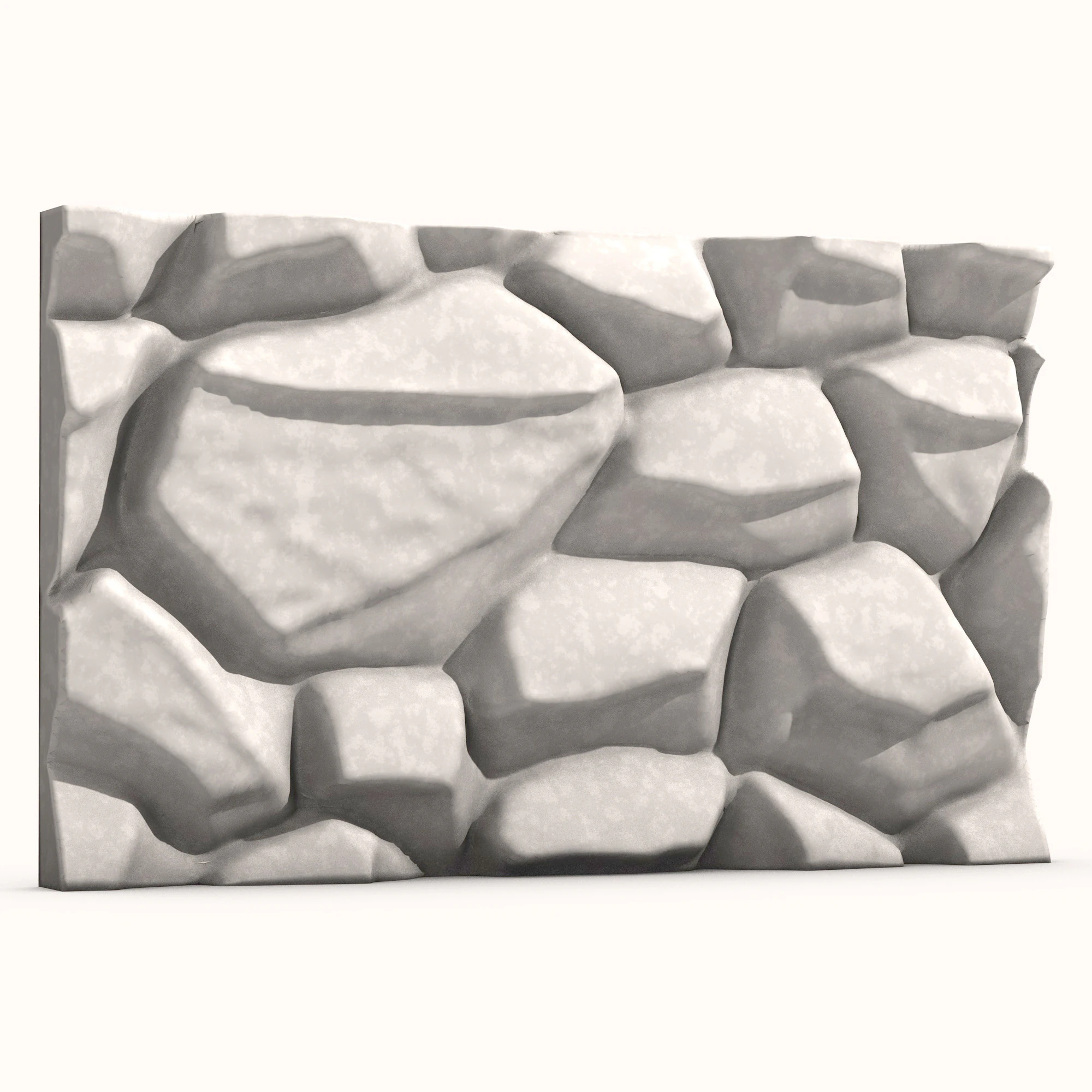 Stone Wall 072 3D Model .c4d .max .obj .3ds .fbx .stl .blend 