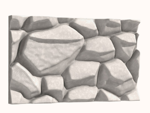 Stone Wall 072 Model 3D