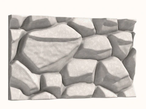 Stone Wall 072 3D Model