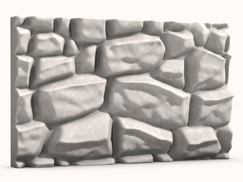 Stone Wall 073 3D Model