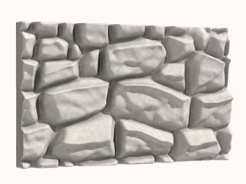 Stone Wall 073 Modelo 3D
