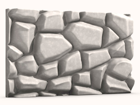 Stone Wall 074 3D Model
