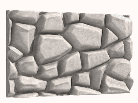 Stone Wall 074 Modèle 3D