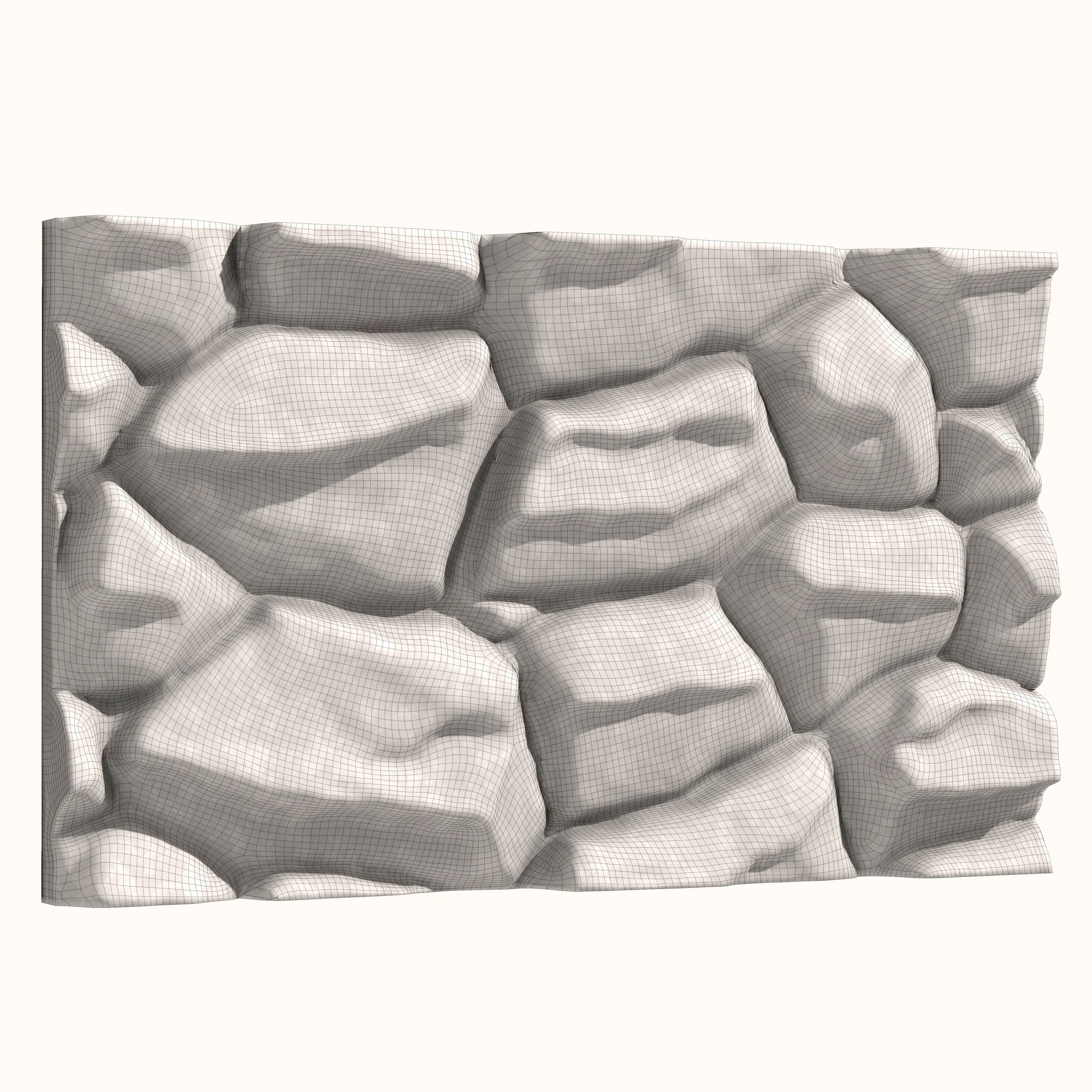 Stone Wall 075 3D Model .c4d .max .obj .3ds .fbx .stl .blend
