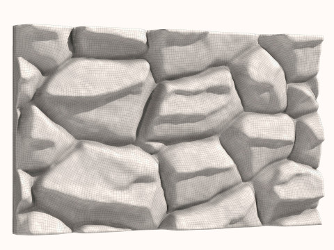 Stone Wall 075 3D Model