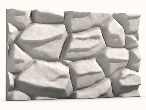 Stone Wall 075 3D Model