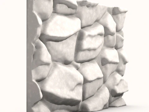 Stone Wall 075 3D Model