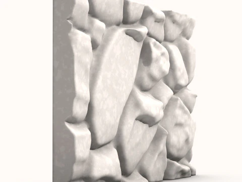 Кам'яна стіна 076 3D Модель