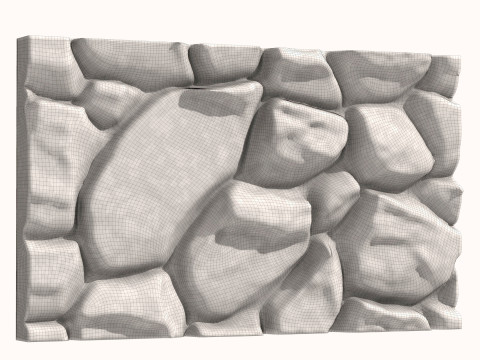 Stone Wall 076 3D Modell