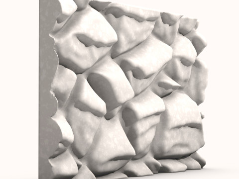 Stone Wall 078 Model 3D