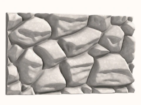 Stone Wall 078 3D Model