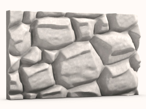 Stone Wall 079 3D Model