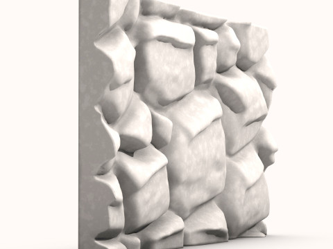 Stone Wall 079 Model 3D
