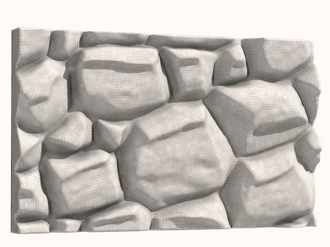 Stone Wall 079 Model 3D