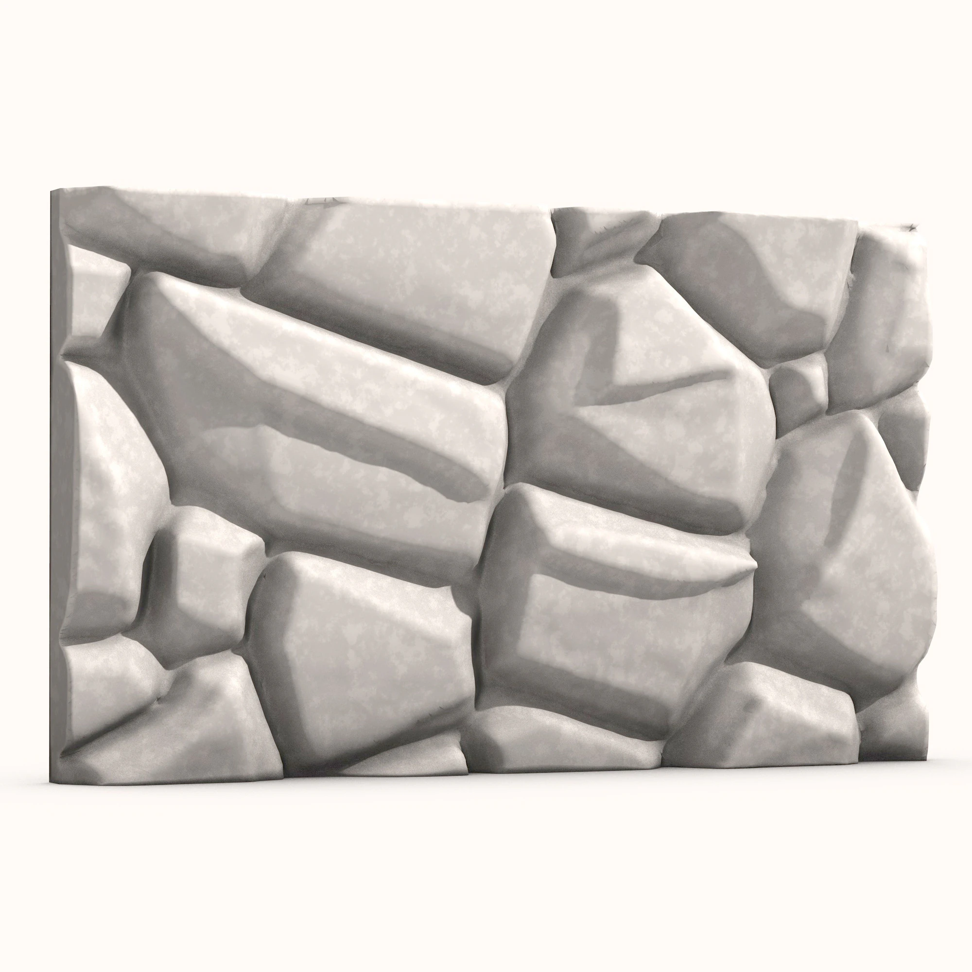 Stone Wall 080 3D Model .c4d .max .obj .3ds .fbx .stl .blend 