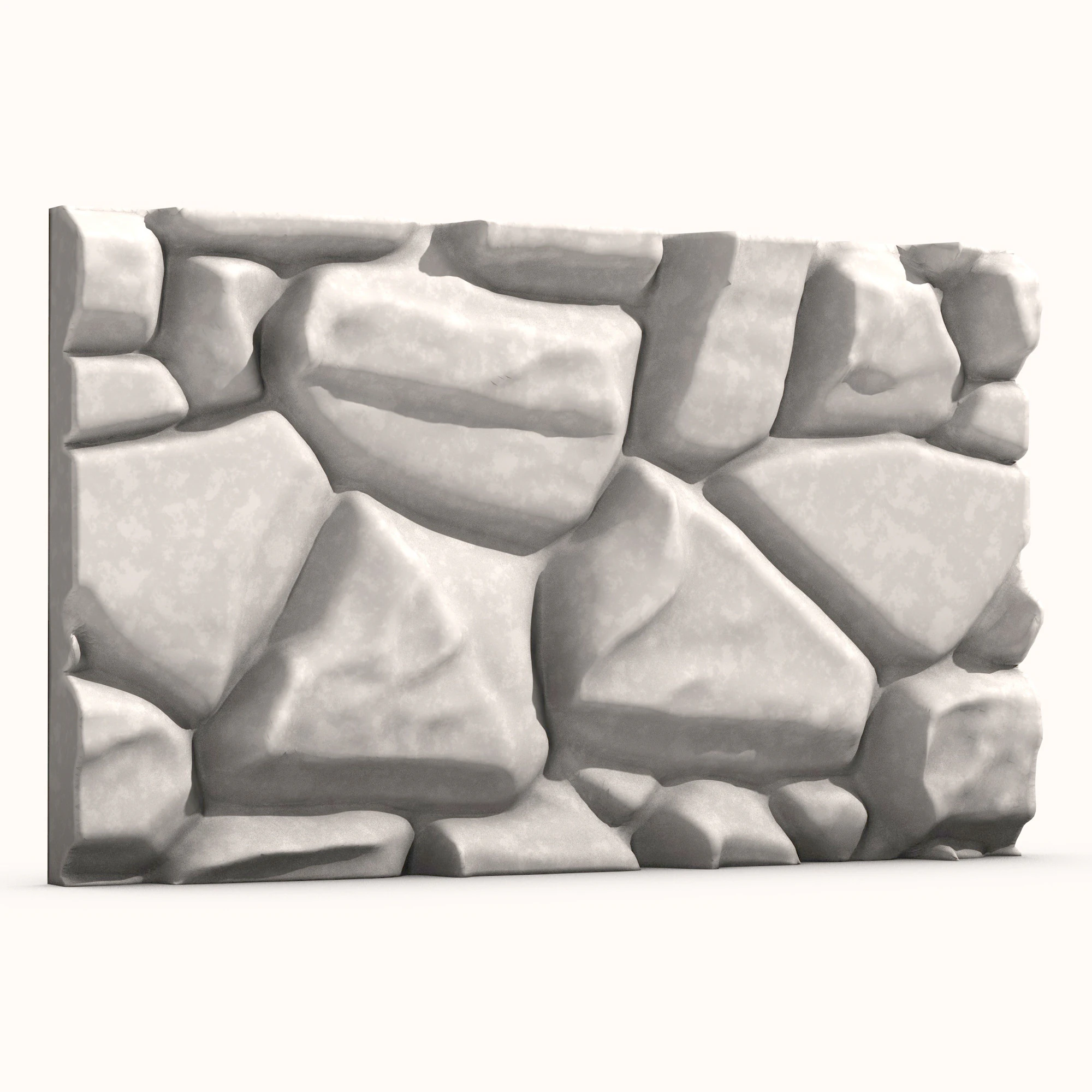 Stone Wall 081 3D Model .c4d .max .obj .3ds .fbx .stl .blend 
