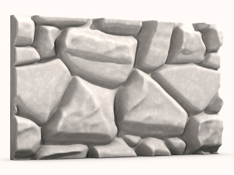 Stone Wall 081 3D Model