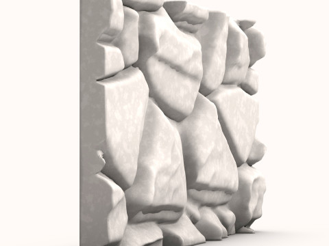 Stone Wall 081 Model 3D