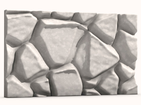 Stone Wall 083 3D Model