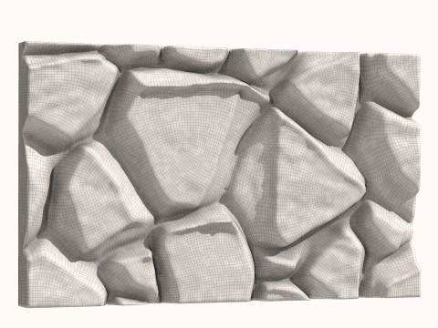 Stone Wall 083 Model 3D