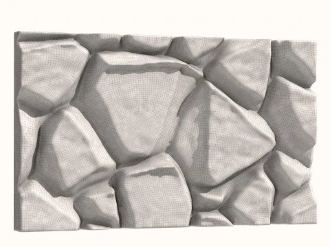 Stone Wall 083 3D Model