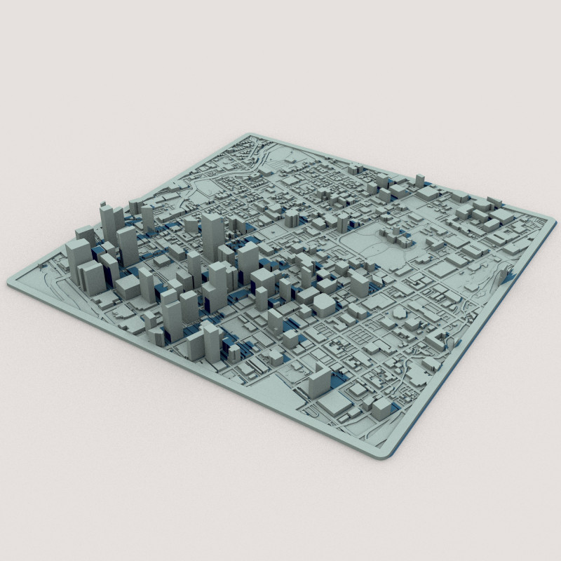 Austin City Texas United States 3D Model .c4d .max .obj .3ds .fbx .stl .blend 