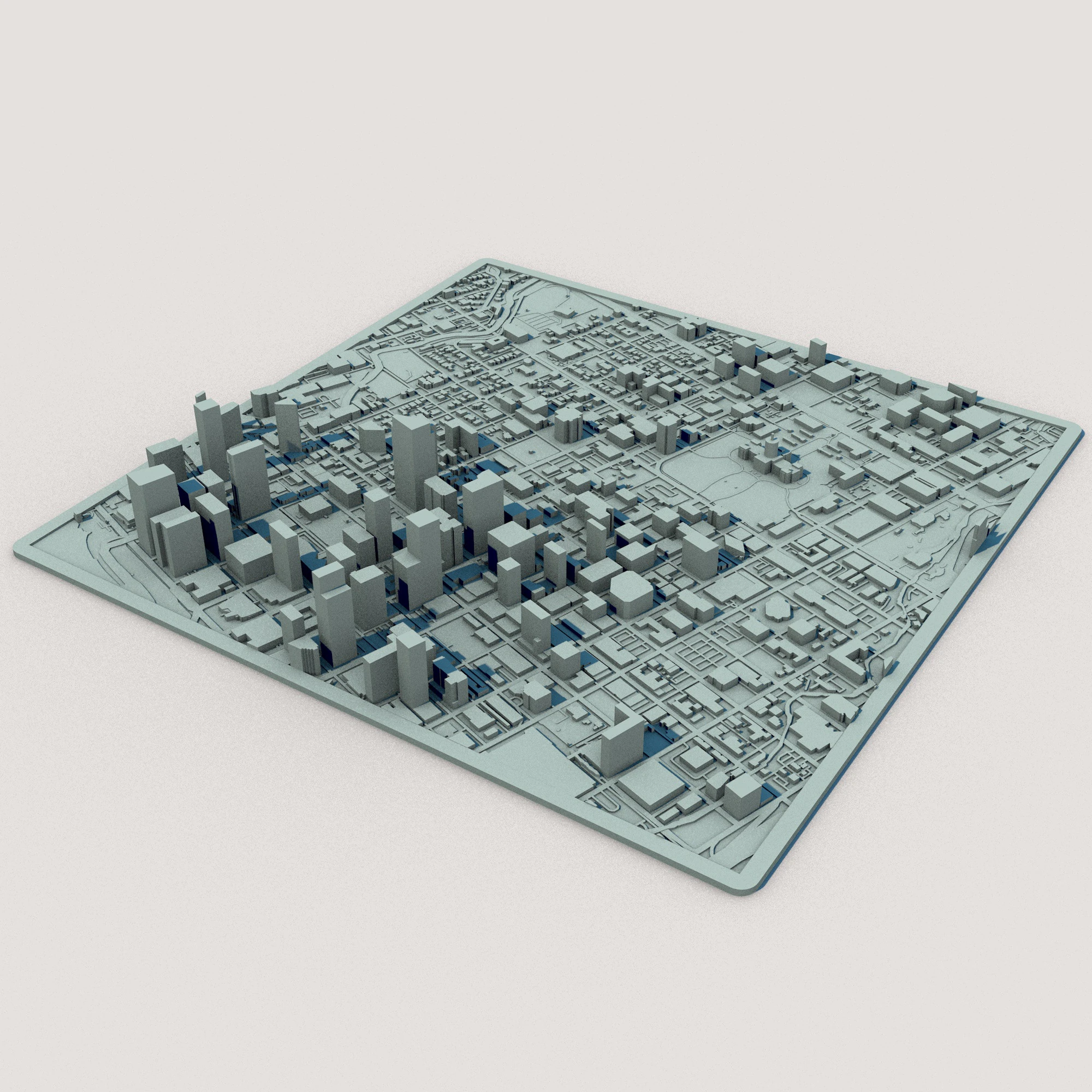 Austin City Texas United States 3D Model .c4d .max .obj .3ds .fbx .stl .blend 