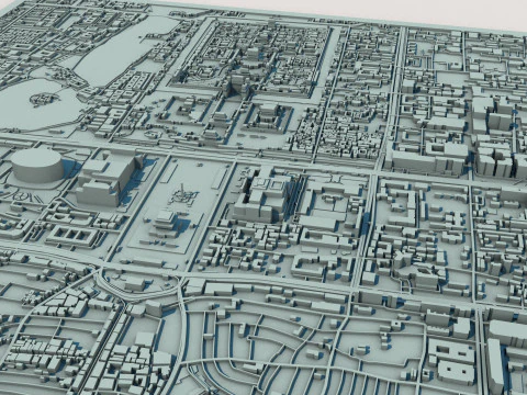 Beijing City China 3D Model