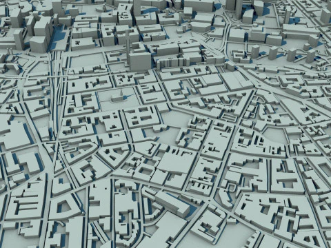 Birmingham City England United Kingdom 3D Model