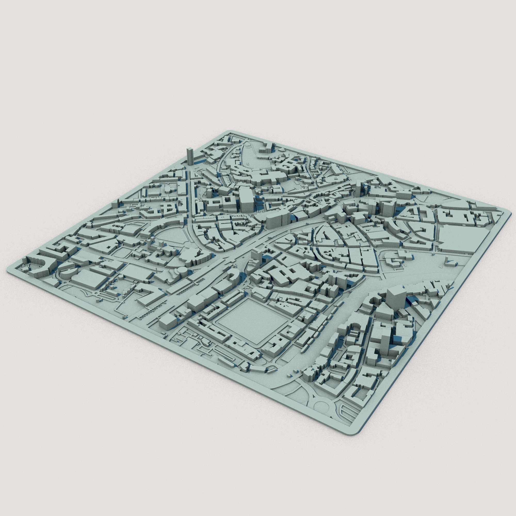 Bristol City England United Kingdom 3D Model .c4d .max .obj .3ds .fbx .stl .blend