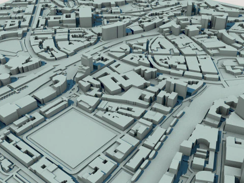 Bristol City England United Kingdom 3D Model