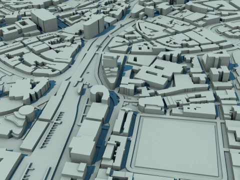 Bristol City England United Kingdom 3D Model