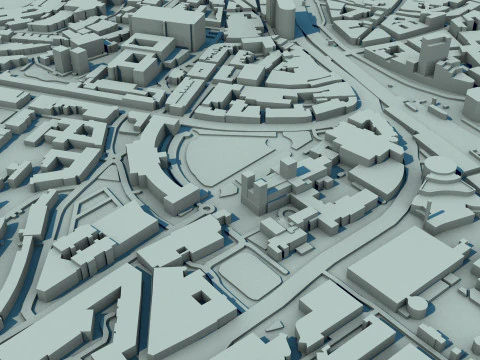 Bristol City England United Kingdom 3D Model