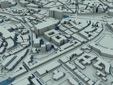 Bristol City England United Kingdom 3D Model