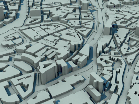 Bristol City England United Kingdom 3D Model