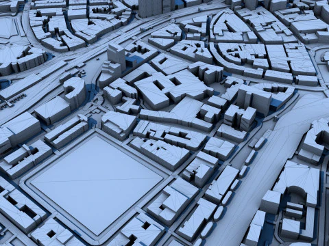 Bristol City England United Kingdom 3D Model